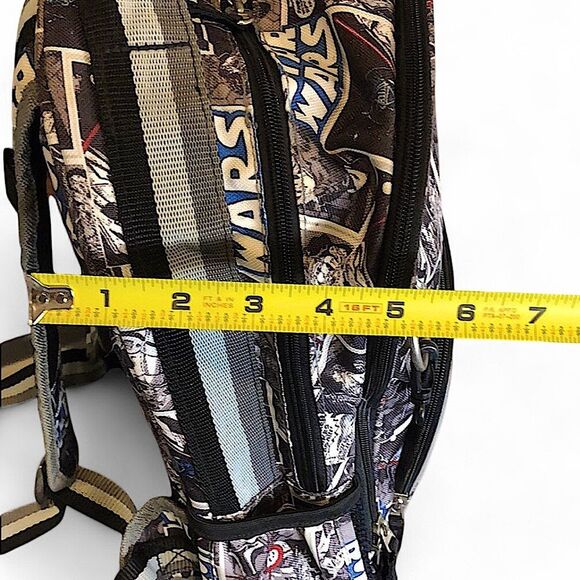 STAR WARS Back Pack Black & White Cartoon Funny Pages POTTERY BARN KIDS NWOT - Picture 9 of 16